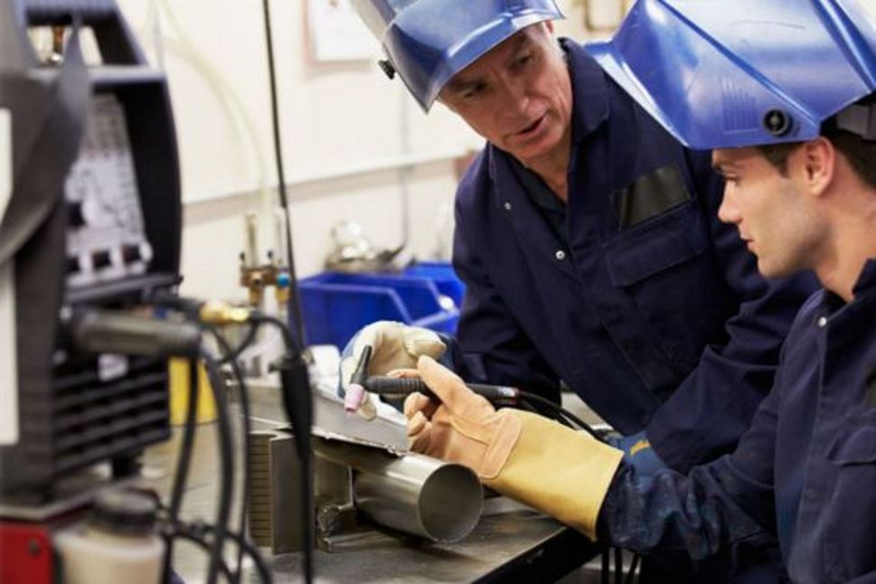 Welder Preparing to Work